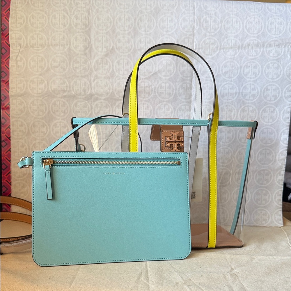 NWT , tory burch blake clear small tote bag - Picture 4 of 13